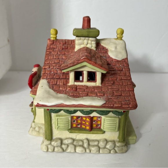 VTG Santakin's Village Chubby's Bakery Porcelain Christmas Home Decor with Box - Picture 4 of 12